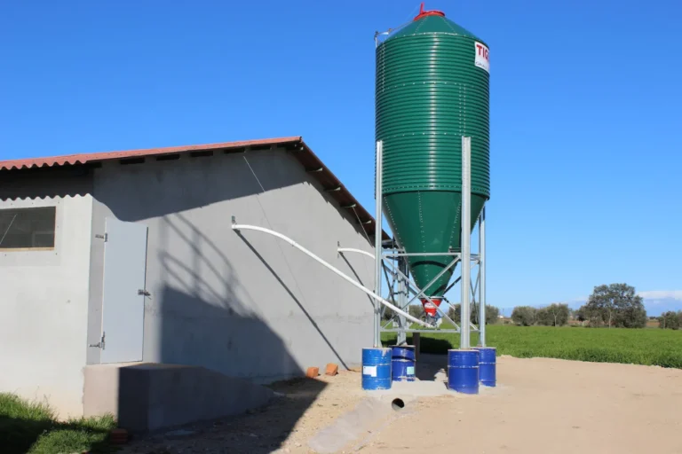 Equipamiento eficiente en una granja porcina