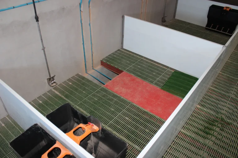 Equipamiento eficiente en una granja porcina